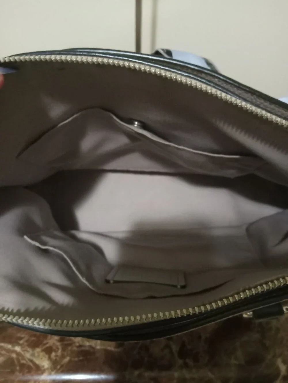 Coach Color Block Pebble Leather Handbag EUC